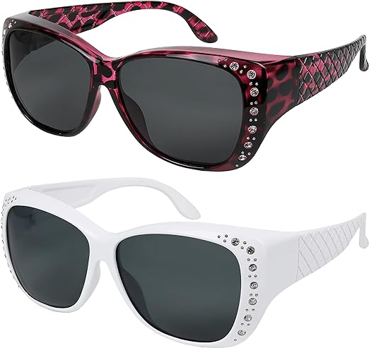 Sunglasses that Fit Over Glasses for Women UV Protection Polarized and Night Vision Fitover Eyeglasses