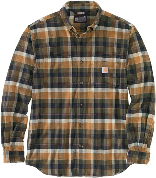 Carhartt Men's Rugged Flex Fitted Midweight Flannel Long-Sleeve Shirt