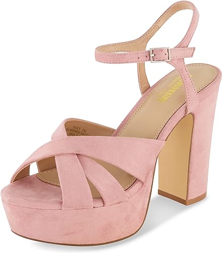 CUSHIONAIRE Women's Foxy platform dress sandal +Memory Foam and Wide Widths Available