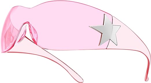 Allarallvr Y2K Trendy Sunglasses for Women Men Gafas De Sol Para Mujer Shield Wrap Around Sun glasses AR82143