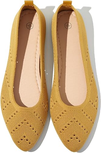 Women’s Flats Shoes Dress Shoes for Women Ballet Flats Dressy Comfortable Pointed Toe Flats Foldable Flats