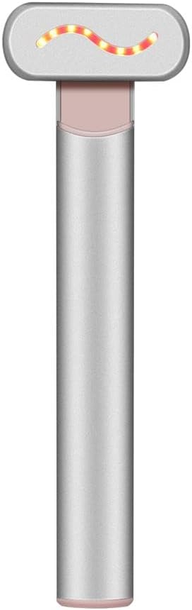 Red Light Therapy for Face and Neck | Facial Wand Skin Rejuvenation Device, Tightening, Reduce Wrinkles, Anti-Aging, Portable Facial Rejuvenation Device with Microcurrent, Heat, and Vibrating Massage