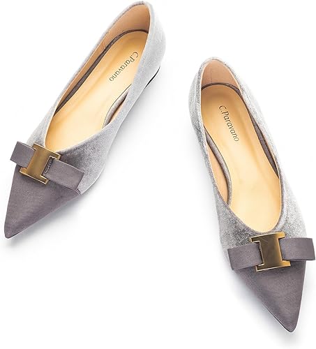 C.Paravano Women’s Flats I Flat for Women Leather I Pointed Toe Flats I Ballet Flats for Women I Slip on Dressy Flats