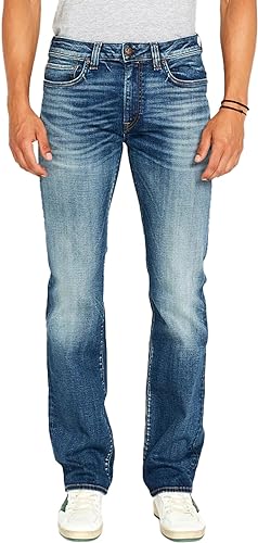 Buffalo David Bitton Men's Relaxed Straight Leg Driven Jean with Stretch Fabric