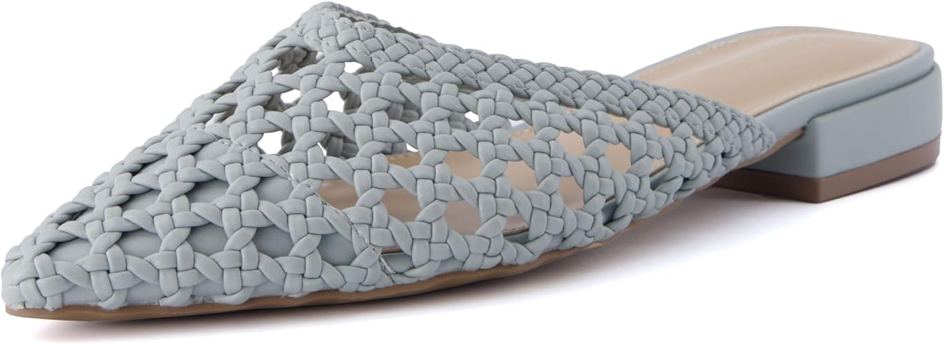 CUSHIONAIRE Women's Behold Woven Mule +Memory Foam, Wide Widths Available