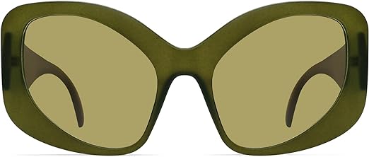 TYA Oversized Sunglasses for Women Fashion Oval Futuristic Chunky Sunglasses Cat-Eye Rectangular Shades Glasses Eyeglasses