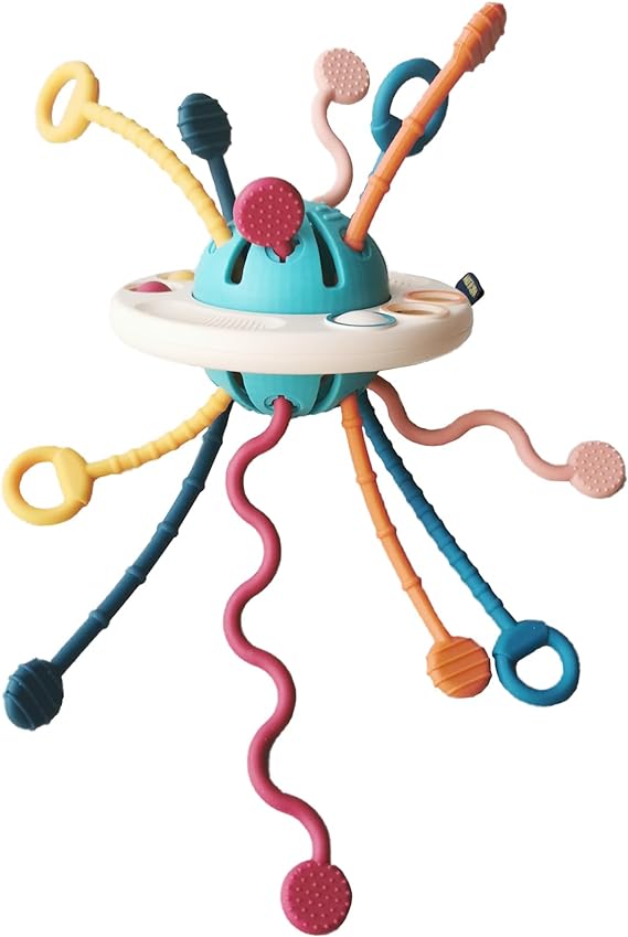 Sensory Toys for Toddlers 18+ Months, Pull Toys for Kids 2 3 4 Year Old Birthday Gifts Travel Toy for Girls Educational Toy for Boys Motor Skills Toy