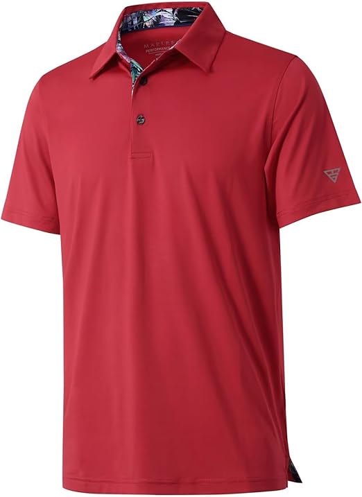 Mens Polo Shirts Short and Long Sleeve Casual Solid Stylish Dry Fit Performance Designed Collared Golf Polo Shirts for Men