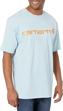Carhartt Men's Loose Fit Heavyweight Short-Sleeve Logo Graphic T-Shirt