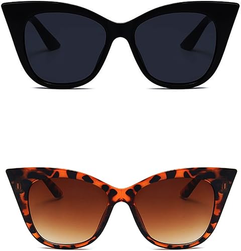 EASYHAUTE Square Cat Eye Sunglasses for Women - Trendy Vintage Style Shades with UV400 Protection, Cute Eyewear for Ladies