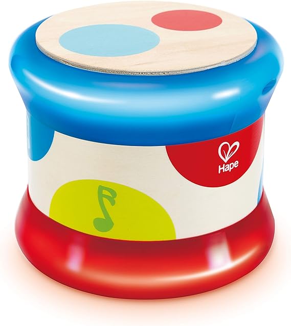 Baby Drum Colourful Rolling Drum Musical Instrument Toy For Toddlers, Rhythm & Sound Learning, Battery Powered (E0333)
