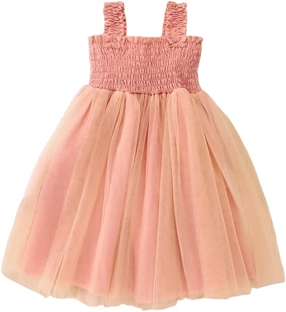 Baby Girls Tutu Dress Toddler Infant Sleeveless Layered Princess Tulle Dress Summer Beach Wedding Party Dresse