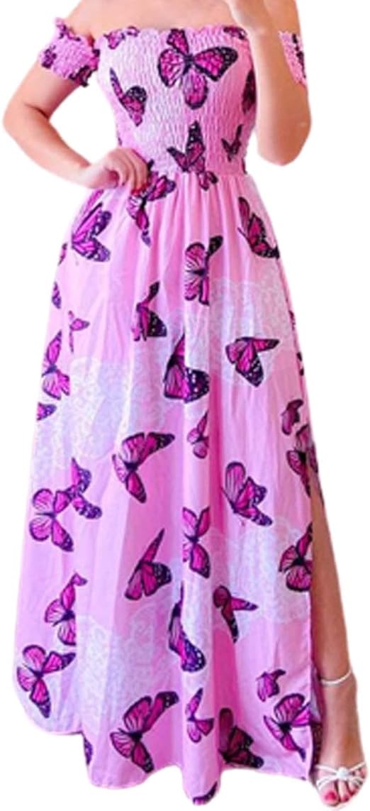 8QIDA Long Sleeve Casual Dress Women's Casual Summer Tank Top Sleeveless Knee Length Mini Print Pleated Tank Dress