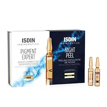 ISDIN Day & Night Brightening Routine Serum, Exfoliate and Correct, Sealed in Glass Ampoules for Maximum Efficacy, 20 ampoules