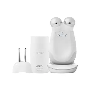 NuFACE Trinity FDA Cleared Microcurrent Facial Device + Effective Lip & Eye Attachment - Face Sculpting & Neck Tightening Device to Contour Cheeks, Brows & Mouth - with Hydrating Microcurrent Gel
