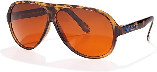 BluBlocker, Demi-Tortoise Original Aviator Sunglasses with Polarized, Scratch Resistant Lens | Blocks 100% of Blue Light and UVA & UVB Rays | Retro | For Men, Women & Everyone | 0408K |