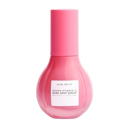 Glow Recipe Guava Vitamin C Face Serum - Dark Spot Brightening Serum for Face with Tranexamic, Ferulic Acid & Vitamin E for Glowing, Even Skin Tone - Gentle, Silky, Stable Vitamin C Serum (30ml)
