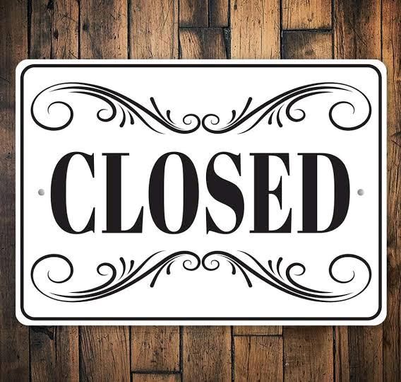 Temporarily closed