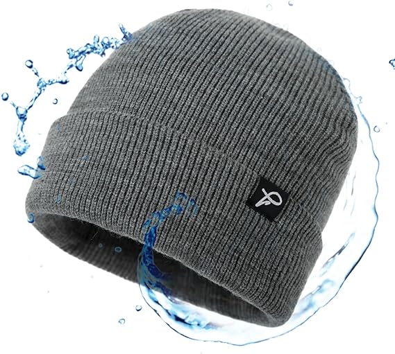 TOP-EX L/XL/XXL Waterproof Beanie Fleece Lined Hat for All-Weather Winter Warm