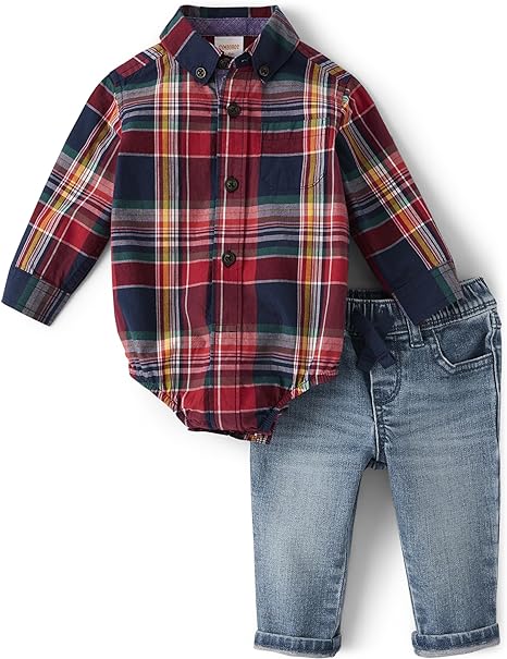 Gymboree Baby Boys 2-piece Special Occasion Top and Pant Suspender Set