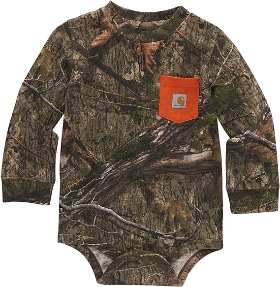 Carhartt baby-girls Long-sleeve Pocket Bodysuit