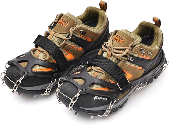 BESPORTBLE 2pcs 19 Stainless Crampon Traction Gear Camping Gear Mountain Climbing Gear Climbing Shoe Covers