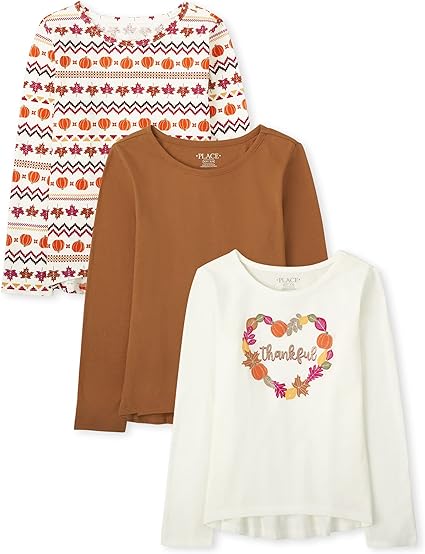 The Children's Place Girls' Long Sleeve High Low T-Shirt