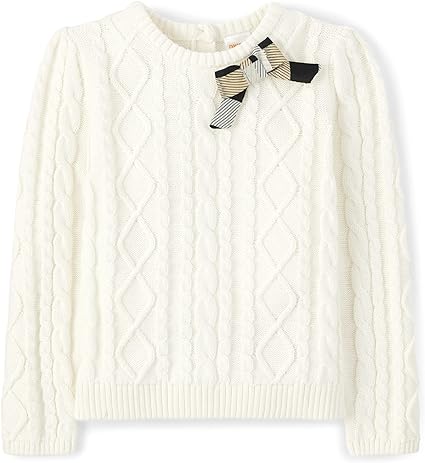 Gymboree Baby Girls' and Toddler Long Sleeve Cable Knit Sweaters