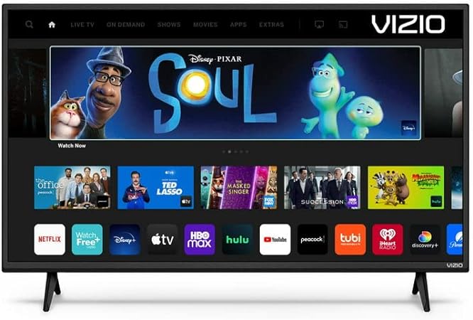 VIZIO 40-Inch Class D-Series Full HD LED 1080p Smart TV, Apple AirPlay 2 and Chromecast Built-in + Free Wall Mount (No Stands) D40f-J09 (Renewed)