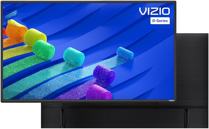 VIZIO 40-Inch Class D-Series Full HD LED 1080p Smart TV, V-Gaming Engine, Apple AirPlay 2 and Chromecast Built-in + Free Wall Mount (No Stands) - D40f-J09 (Renewed)