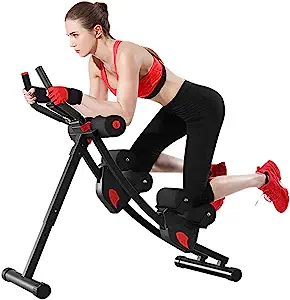 Fitlaya Fitness ab Machine, ab Workout Equipment for Home Gym, Height Adjustable ab Trainer, Foldable Fitness Equipment.