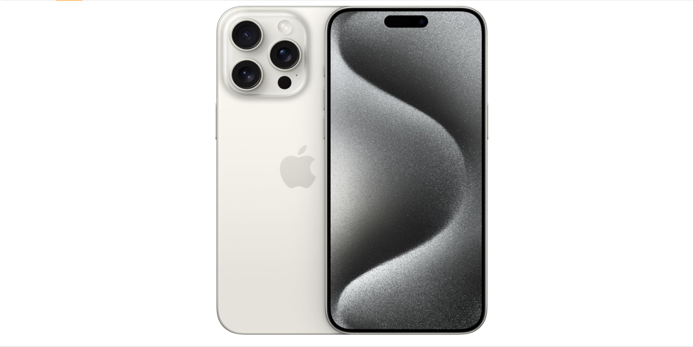 Boost Infinite iPhone 15 Pro Max (256 GB) — White Titanium [Locked]. Requires unlimited plan starting at $60/mo.