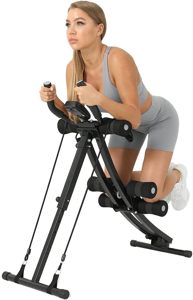 WINBOX AB Workout Equipment, Home Gym Ab Machine for Abdominal Exercise and Strength Training, Height Adjustable Fitness Equipment