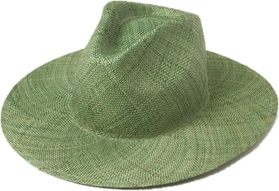 SHZBCDN Pink Womens Sun Hat Elegant Ladies Church Hats Panama Beach Hats Summer Straw Hat (Color : B, Size : 56.5cm Adjustable)