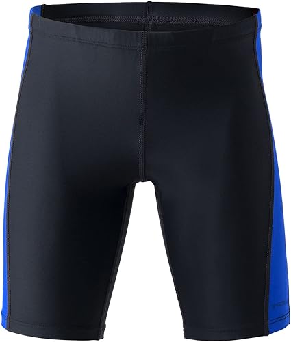 TSLA Boy's Swim Jammer, Youth Racing Competitive Swimming Shorts Trunks, UPF 50+ Sun Protection Endurance Training Swimsuit