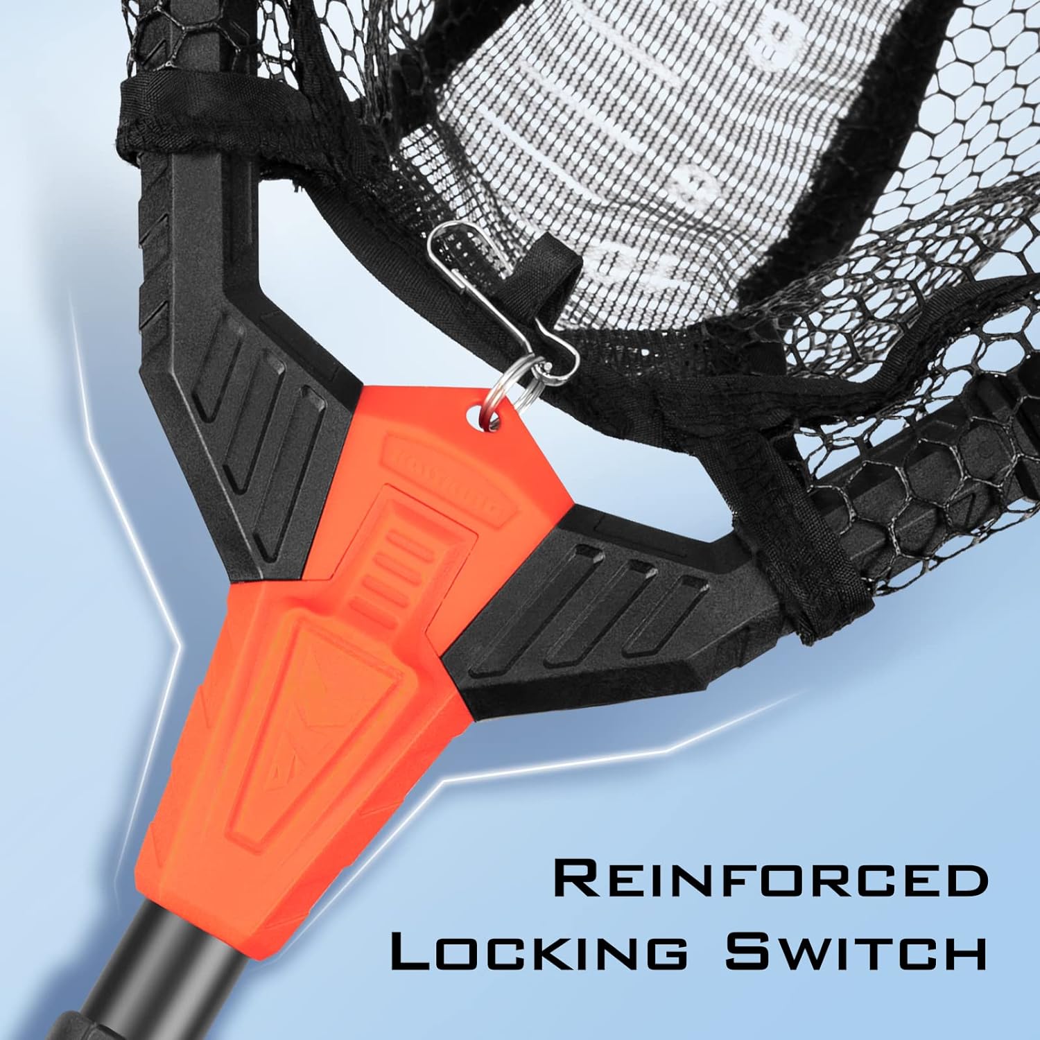 KastKing Pontus Fishing Net Fish Landing Net, Foldable & Lightweight Freshwater Fishing Landing Net with Built in Length Scale, Aluminum Handle, Fish-friendly Mesh for a Safe Release, Fishing Gifts fo