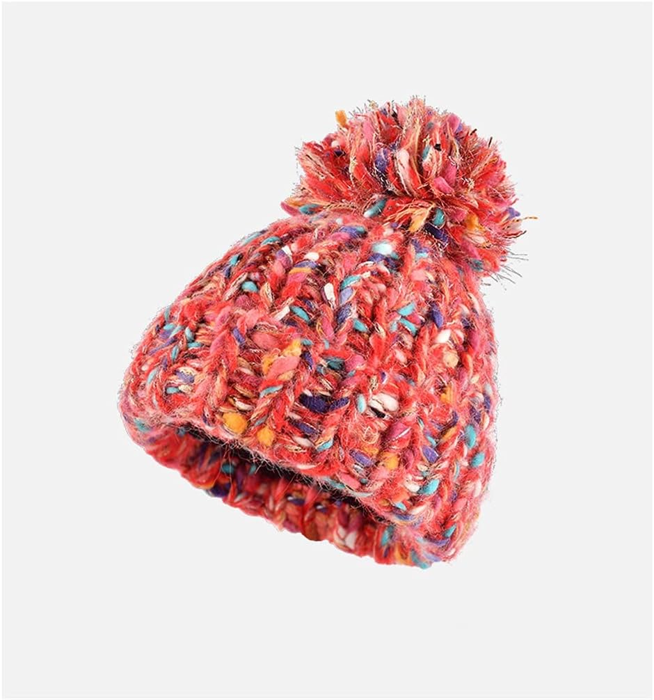 CZDYUF Hats, Women's Hats, Autumn and Winter Knitted Hats, Casual Sports Caps, Warm Woolen Caps (Color : C, Size : 1)