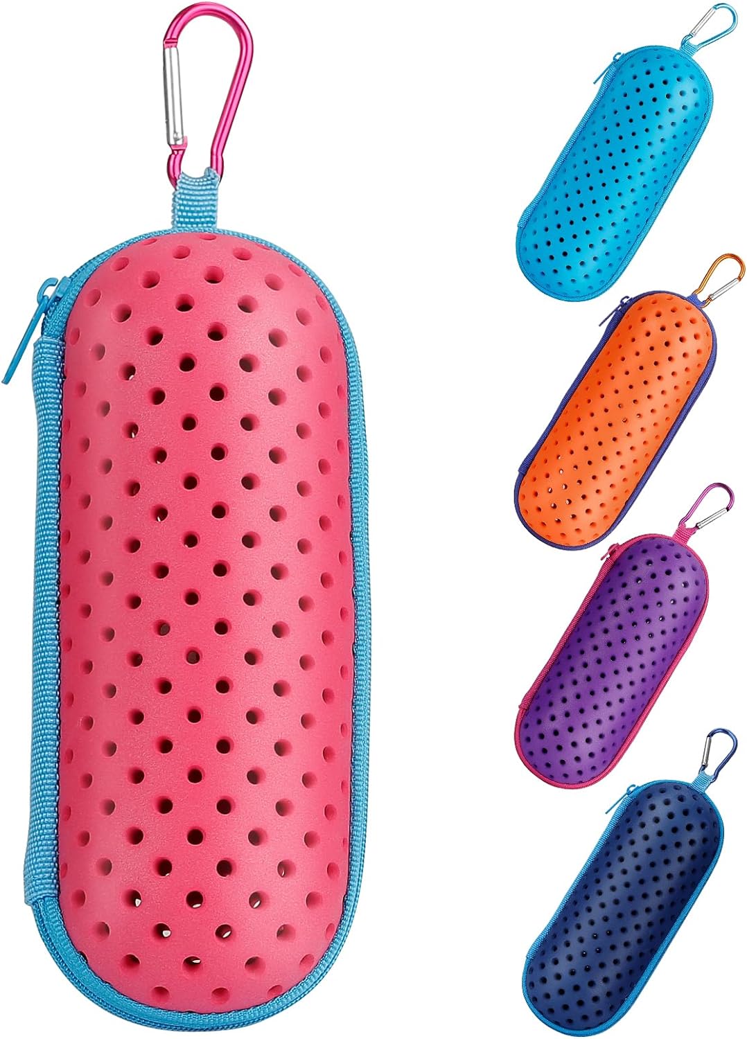 jetmast Swim Goggle Case For Swimming Goggles, Sunglasses, Zipper Eyeglasses Case