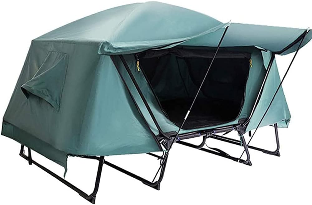 Tent Outdoor Ground Tent Windproof Rainproof Anti-Double-Layer ?Tent Can Prevent Insects Rocks and MoistureFor Winter Fishing Mountaineering Traveling