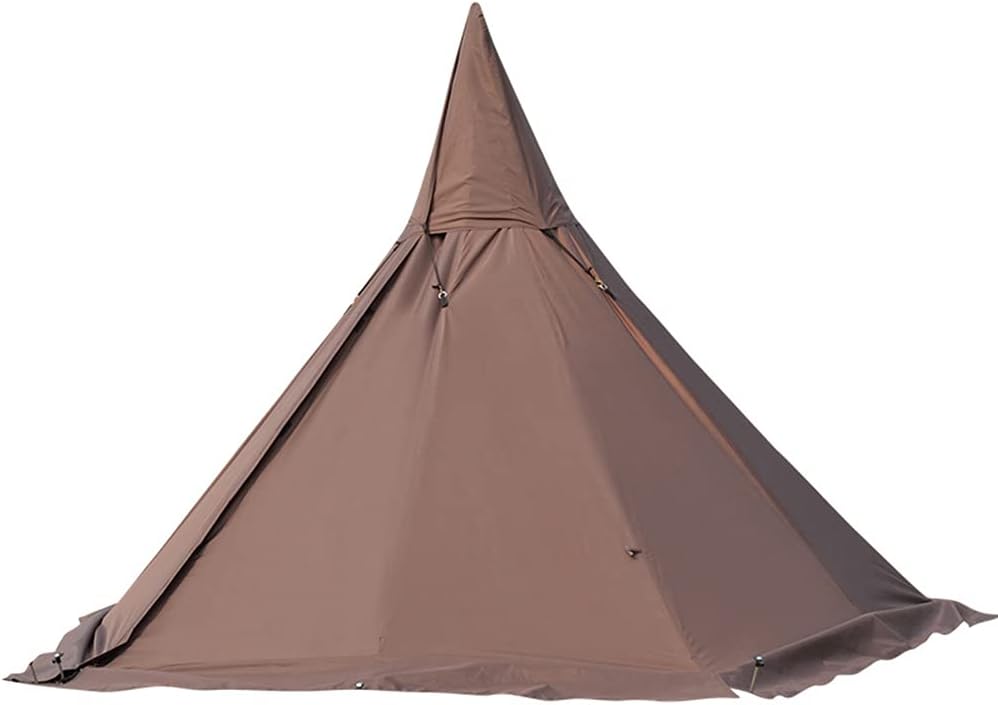 Camping Tent Hot Tents Outdoor Tents Teepee with Stove Hole Family Pyramid Tent Camping Backpacking Hiking Mountaineering Heated ShelterGreen430X260CM