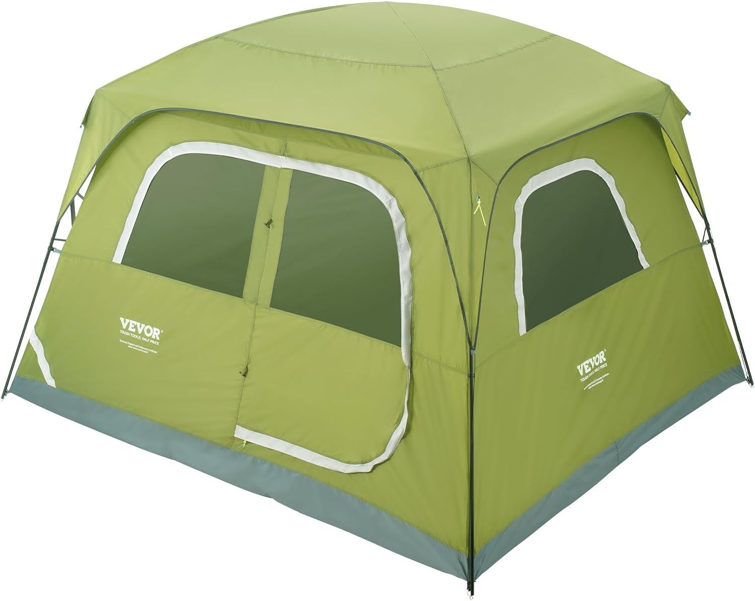 VEVOR Camping Tent, Tent for 3/4/6 Person, Waterproof Lightweight Backpacking Tent, Easy Setup, with Door and Window, for Outdoor Family Camping, Hiking, Hunting, Mountaineering Travel