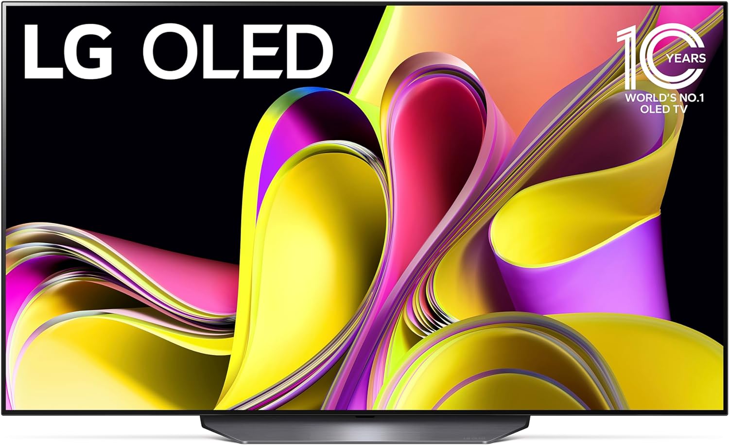 LG B3 Series 55-Inch Class OLED Smart TV OLED55B3PUA, 2023 - AI-Powered 4K TV, Alexa Built-in, Black
