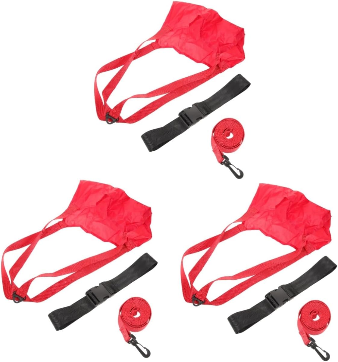 BESPORTBLE 3pcs Elastic Swim Train Belt Static Electricity Bungee Strap Swim Train Equipment Swimming Resistance Belt Set Training Belt Training Equipment...