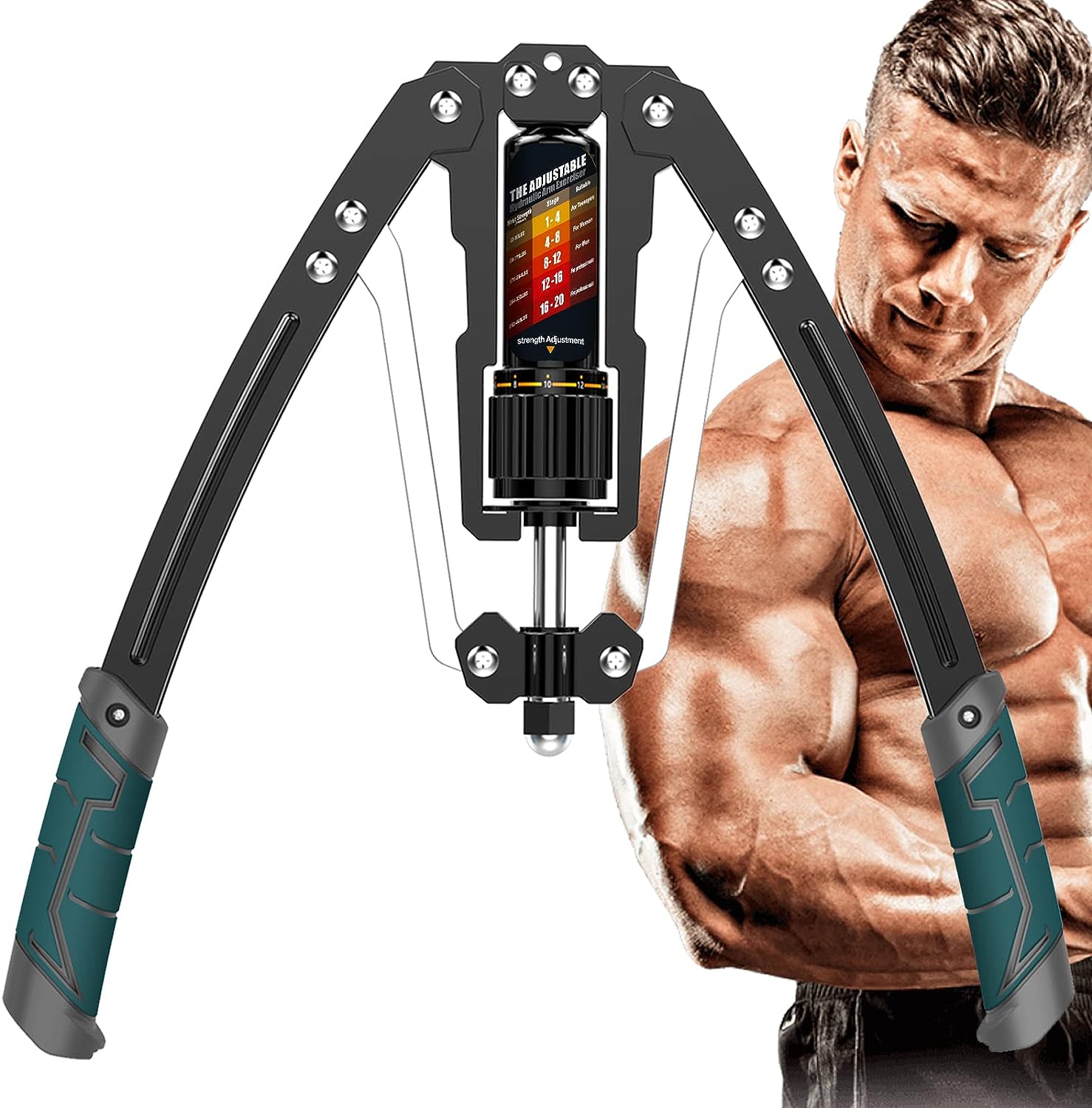 EAST MOUNT Twister Arm Exerciser - Adjustable 22-440lbs Hydraulic Power, Home Chest Expander, Shoulder Muscle Training Fitness Equipment, Arm Enhanced...