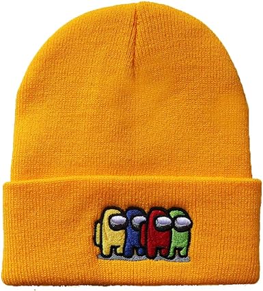 Awyjcas Video Game Games Impostor Fashion Trend Classic Winter Warm Knit Hat Beanie Cap for Children Adults Adolescents Cap