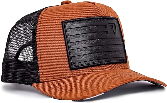 Urban Effort Snapback Trucker Hat | Breathable Mesh Baseball Cap for Men & Women Adjustable Fit American Flag Hat for Casual