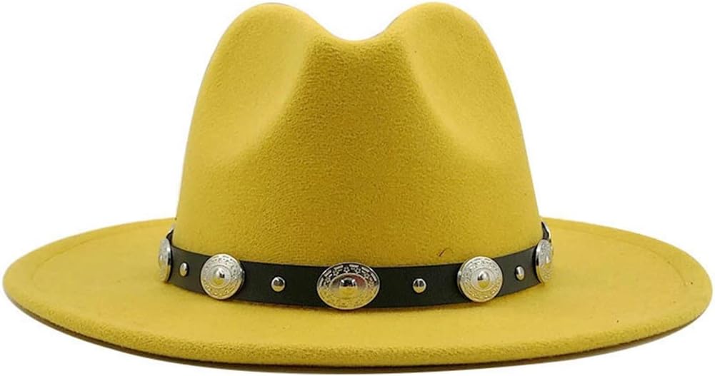 UYSVGF British Fedora Hat Men Women Winter Felt Hats Men Fashion Jazz Hat Fedoras Chapeau Church Hat 60CM (Color : J, Size : 1pcs)