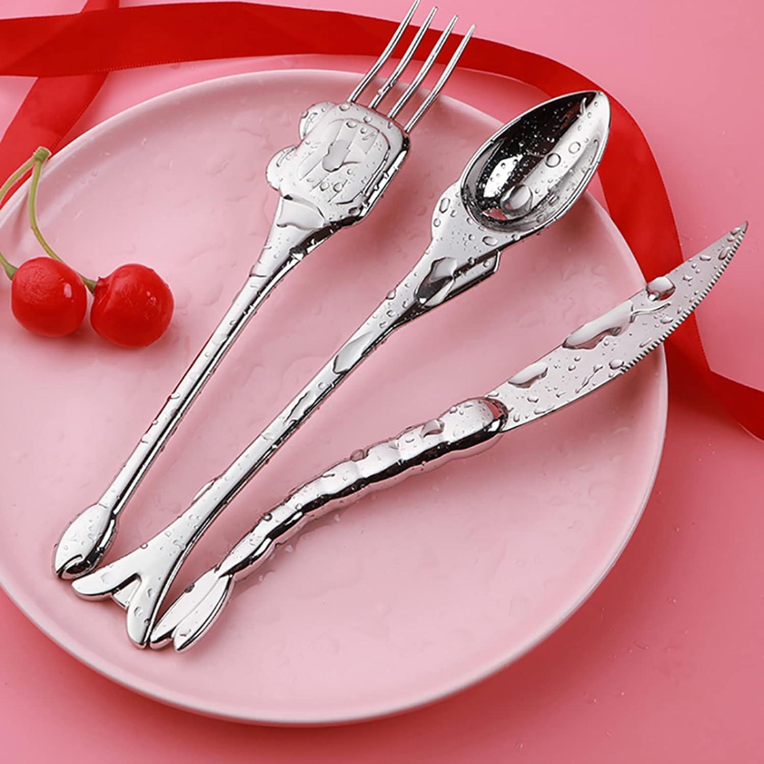 18 Piece Silverware Set , Flatware Set for 6, 316 Stainless Steel Tableware Cutlery Set, Utensil Sets for Kitchen,Dishwasher Safe (18pcs)