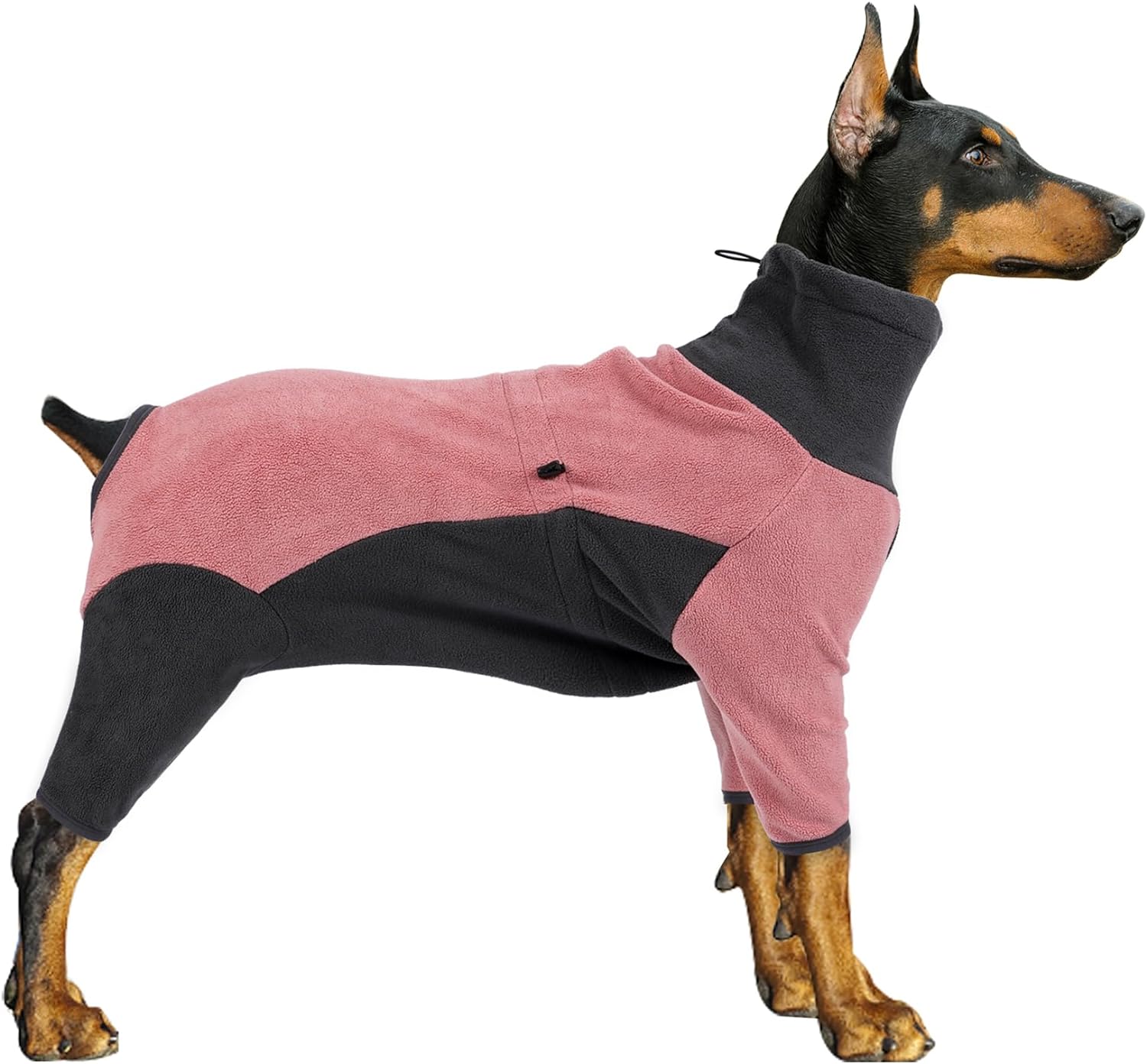 Pinellia Dog Winter Coat, Warm Fleece Dog Jacket, Windproof Dog Pullover Bodysuit, Fullbody Dog Pajamas Onesie, Cold Weather Clothes for Medium Large...