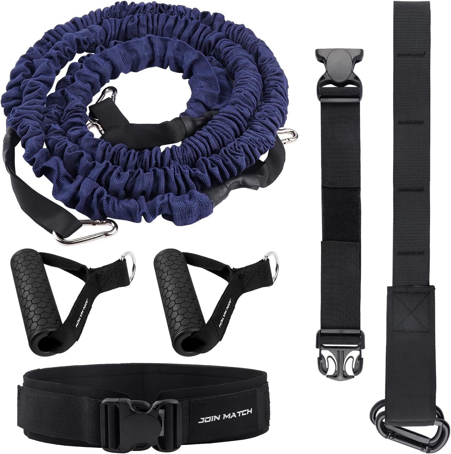 JOIN MATCH Workout Resistance and Resistance Training Rope Explosive Force Bounce Physical Training Resistance Rope Improving Speed，Stamina and Strength Get...